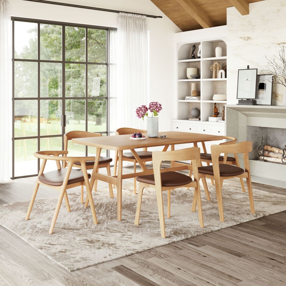 Zuo Modern Peker Faux Leather Dining Chair 2PC