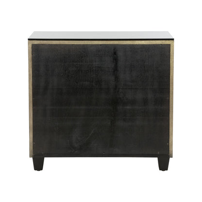 Chelsea House Pendry Two Drawer Gold Nightstand