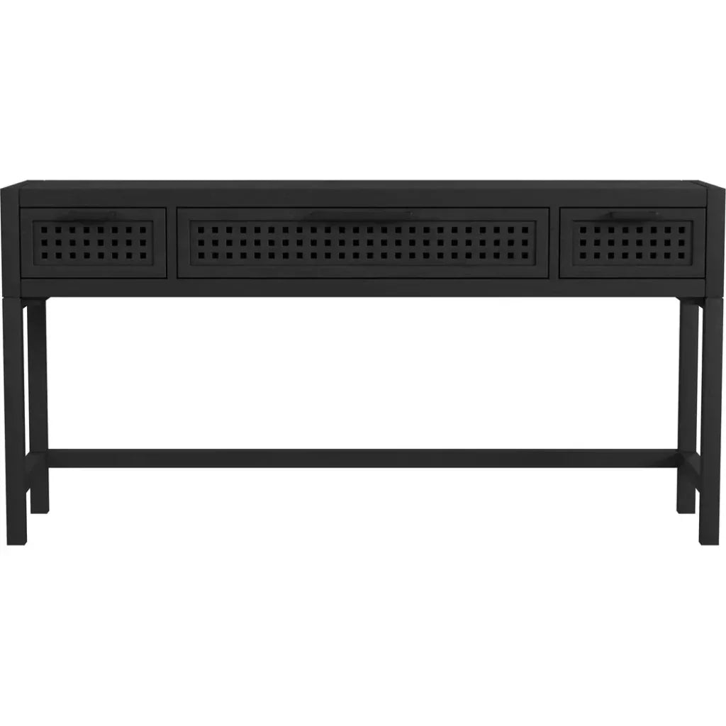 Pentak Solid Mango Black Sofa Table - LOOMLAN - Bassett Mirror - Console Tables