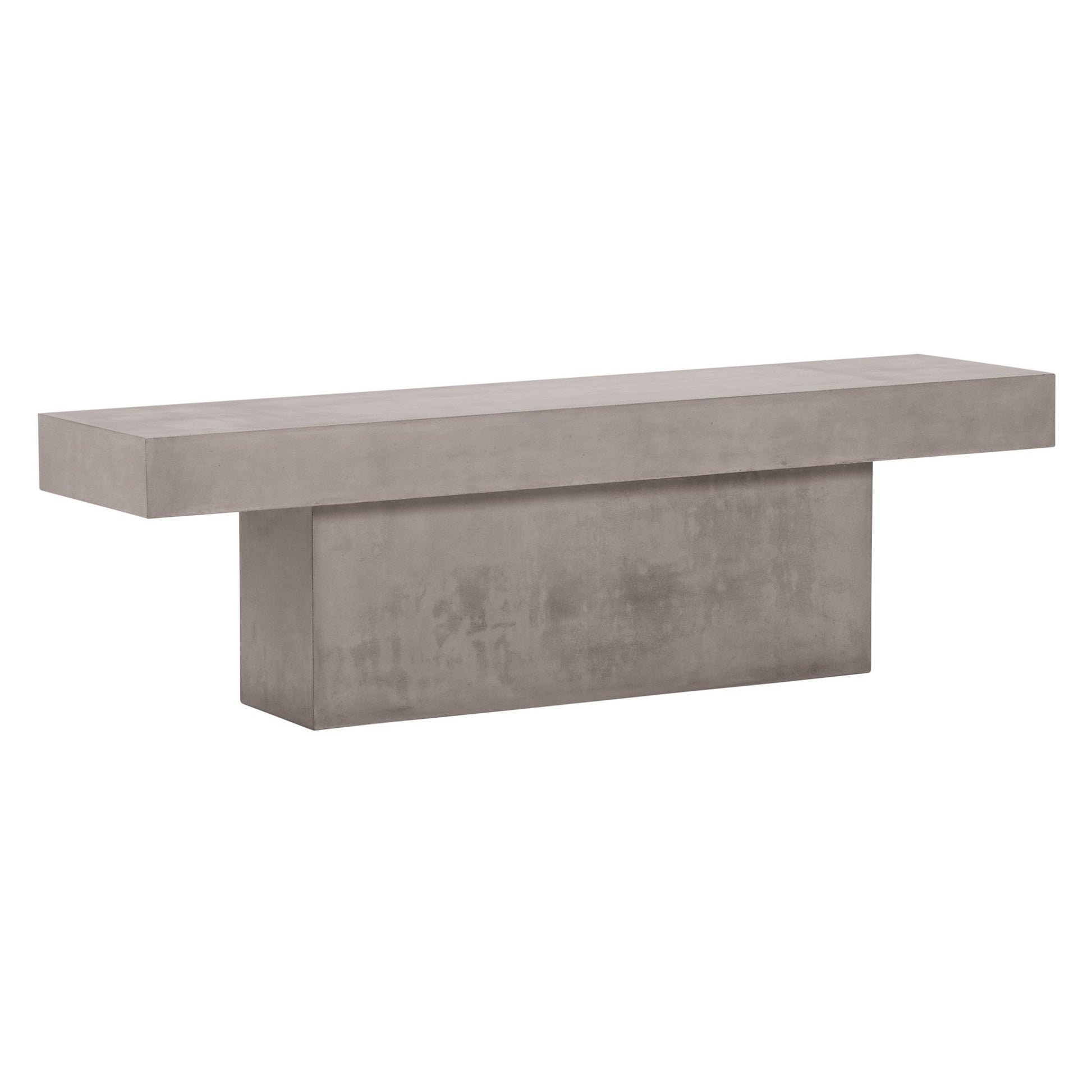 Perpetual T-Bench – Slate Gray Outdoor Bench-Outdoor Benches-Seasonal Living-Sideboards and Things