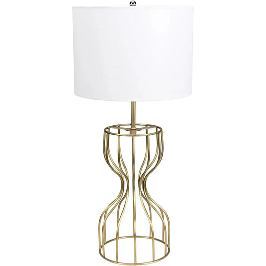 Noir Perry Metal Table Lamp With Shade Finish