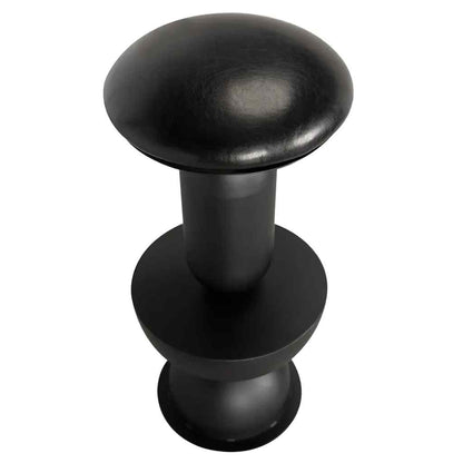 Perth Black Leather Swivel Barstool