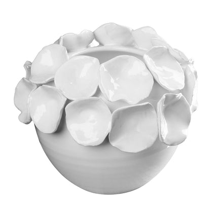 Petals Design Ceramic Cachepot