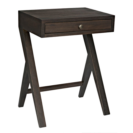 Peter Side Table, Ebony Walnut-Side Tables-Noir-Sideboards and Things