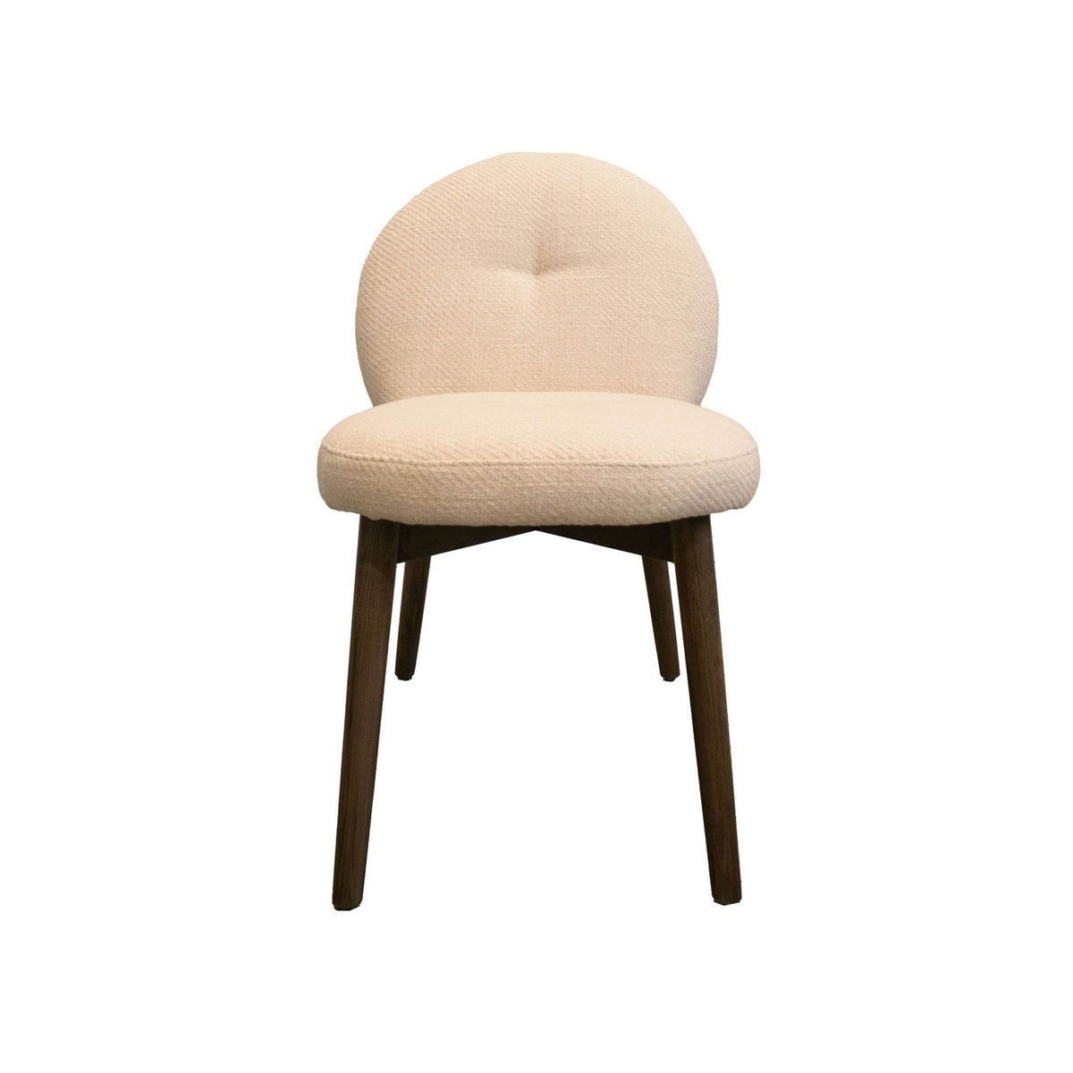 LH Home Petite Beige Fabric Armless Dining Chair (Set of 2)