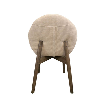 LH Home Petite Beige Fabric Armless Dining Chair (Set of 2)