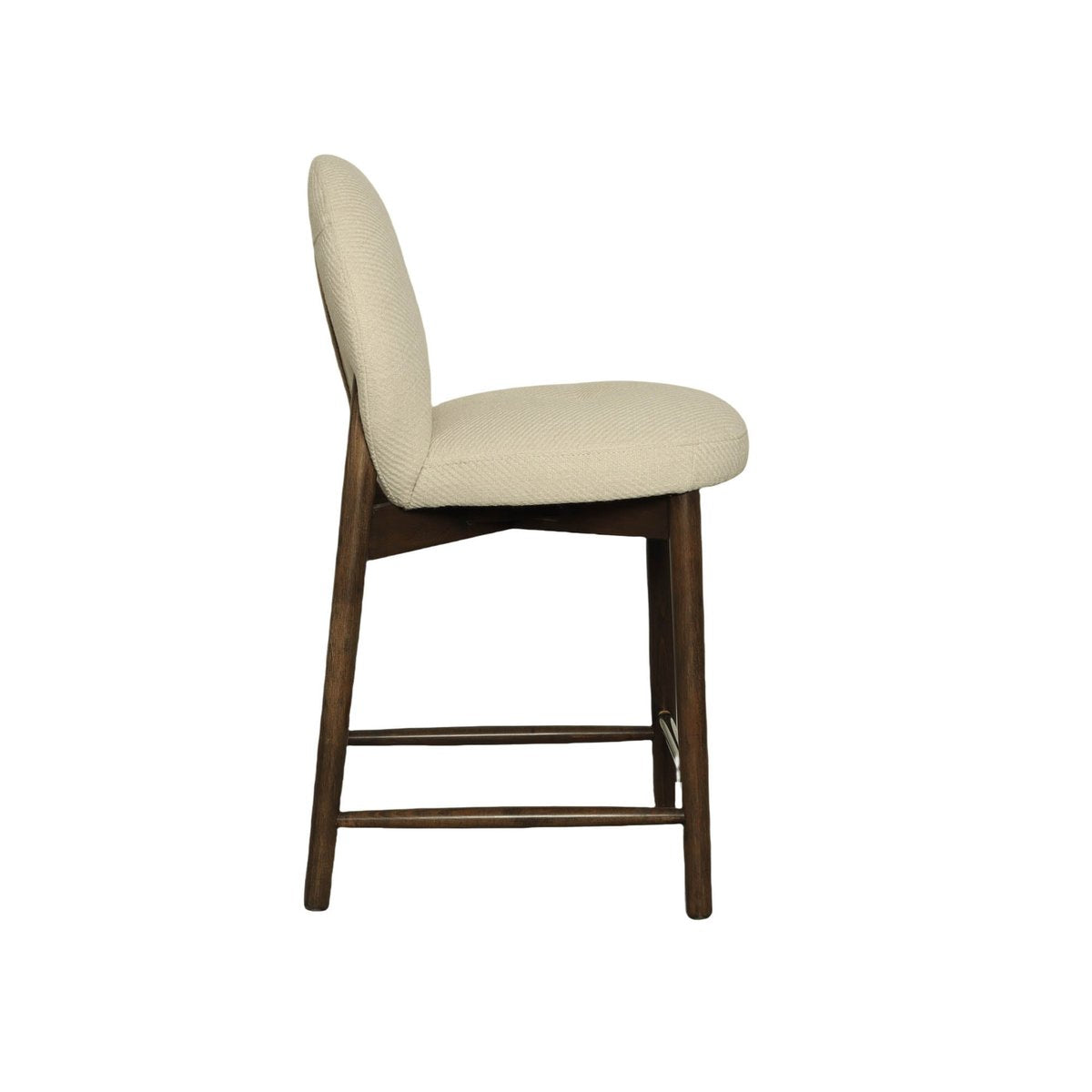 LH Home Petite Beige Fabric Barstool