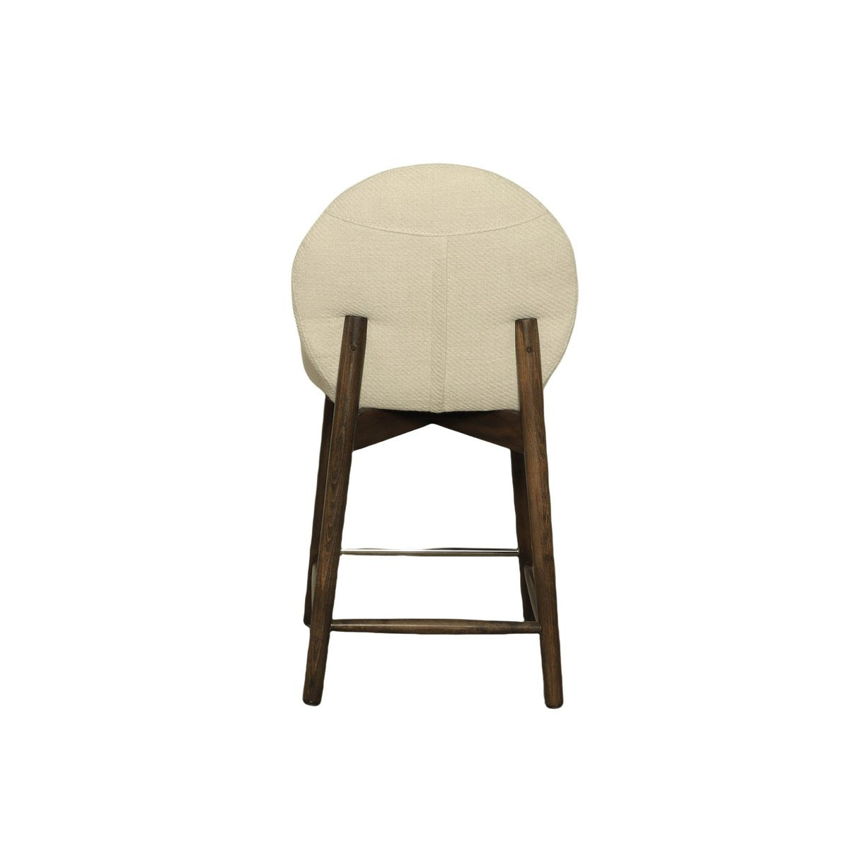 LH Home Petite Beige Fabric Barstool