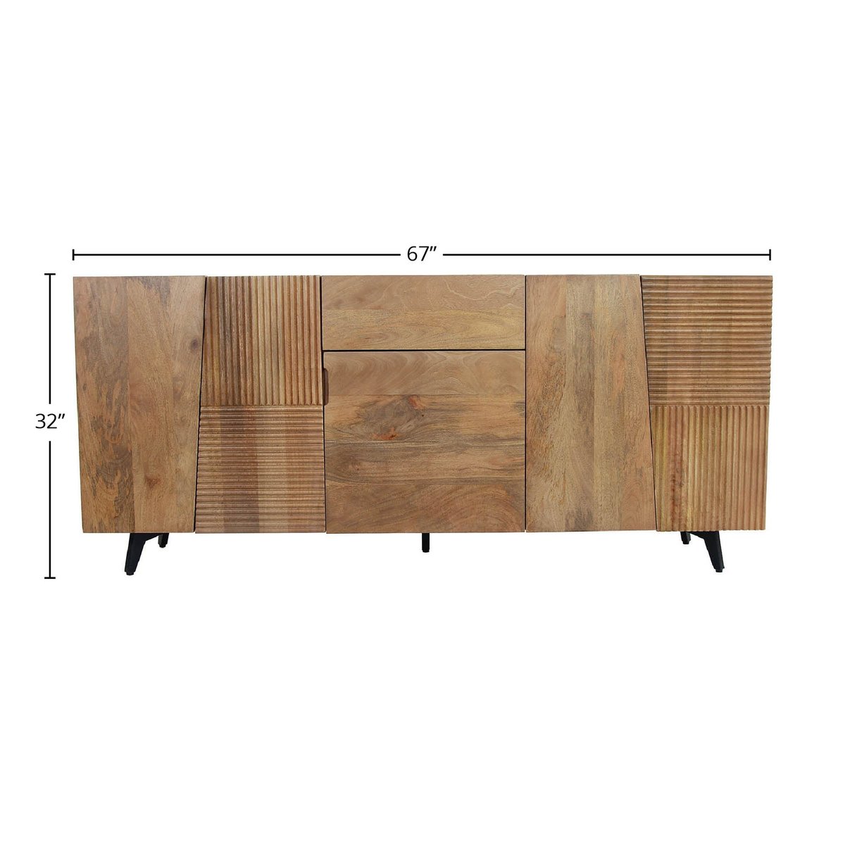 LH Home Peyton Four Doors Wood Sideboard