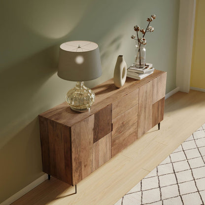 LH Home Peyton Four Doors Wood Sideboard