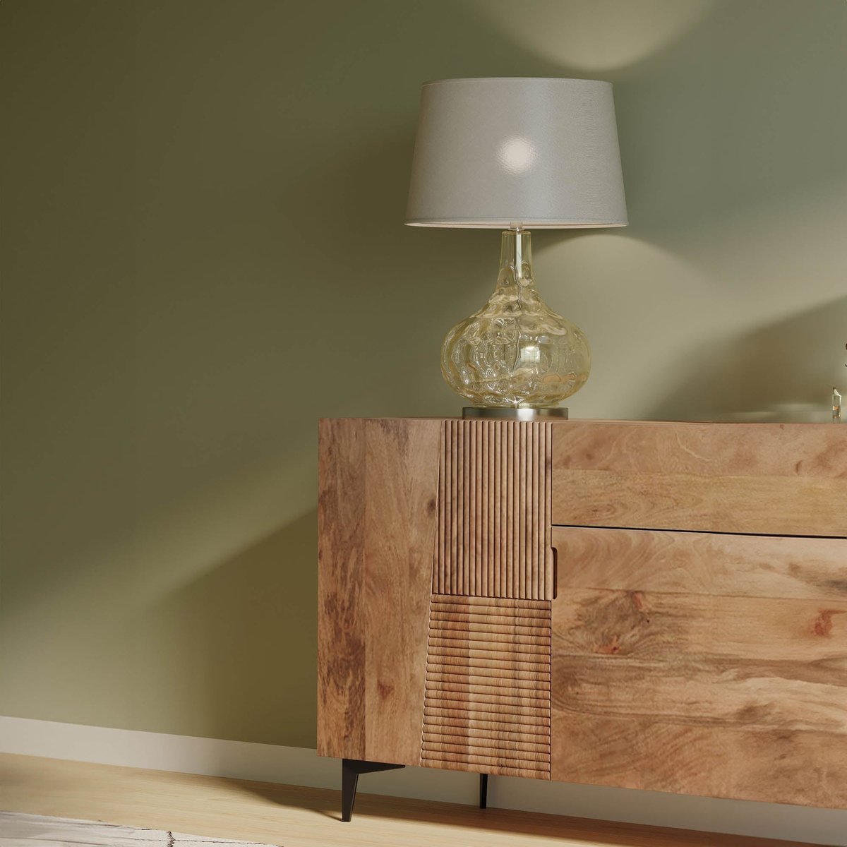LH Home Peyton Four Doors Wood Sideboard