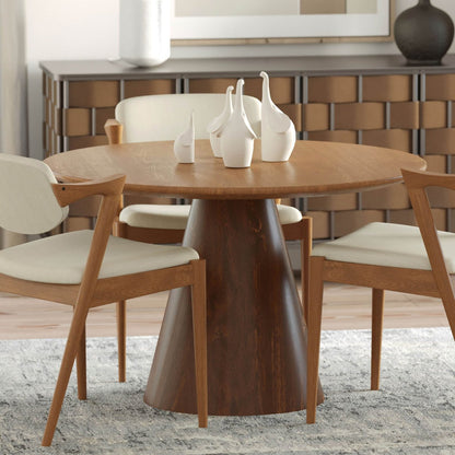LH Home Peyton Wooden Round Dining Table