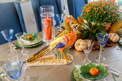 Pheasant Hand-Painted Ceramic Sculpture