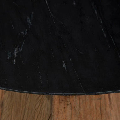 Furniture Classics Phoebe Black Marble Top Round Dining Table