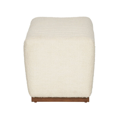 Piano White Backless Bedroom Bench-Bedroom Benches-Wildwood-LOOMLAN