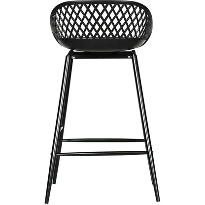 Piazza Black Outdoor Counter Stool - LOOMLAN - Moe's Home - Counter Stools