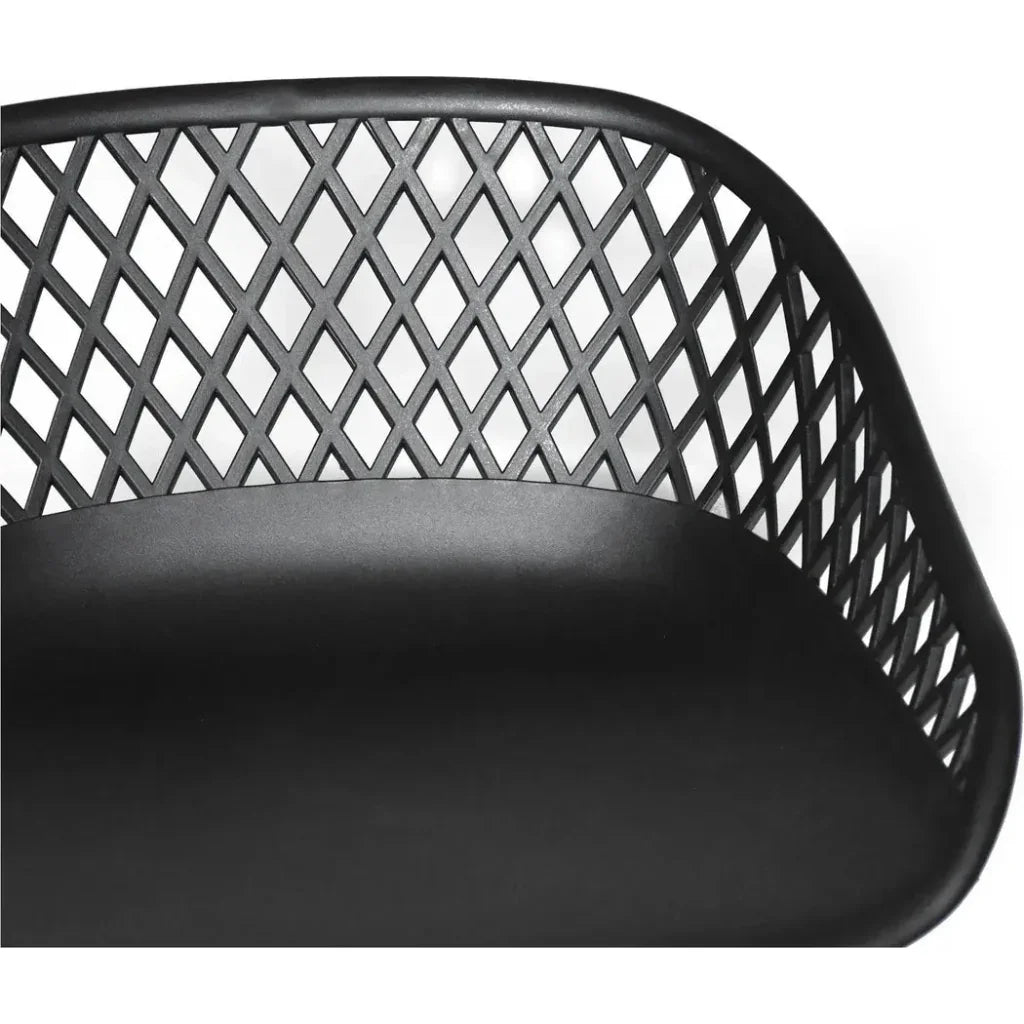 Piazza Black Outdoor Counter Stool - LOOMLAN - Moe's Home - Counter Stools