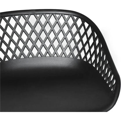 Piazza Black Outdoor Counter Stool - LOOMLAN - Moe's Home - Counter Stools