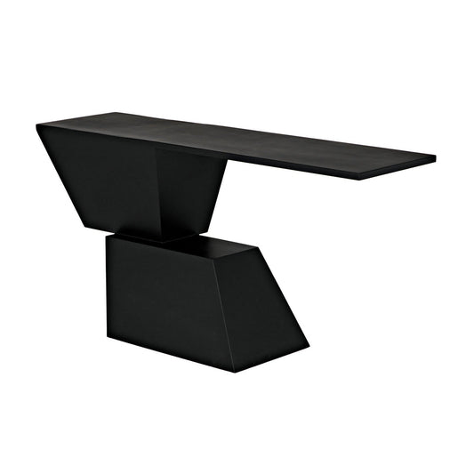 Pieta Console, Black Steel-Console Tables-Noir-Sideboards and Things