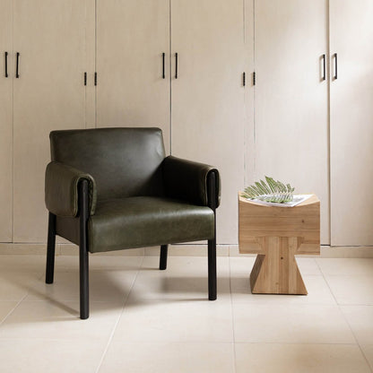 LH Home Pieta Wooden Brown Stool