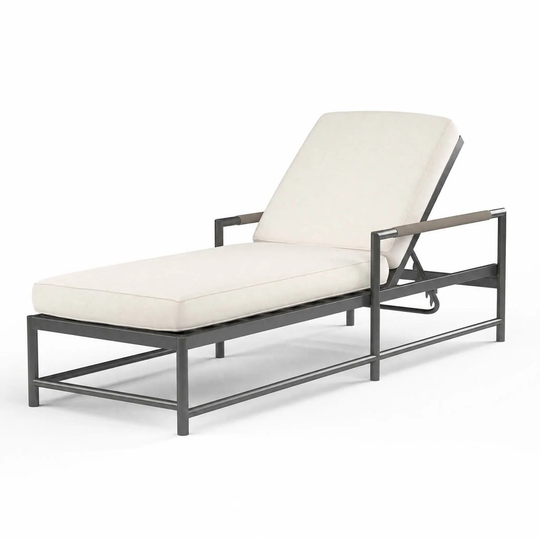 Pietra Adjustable Backrest Outdoor Chaise -- view 4