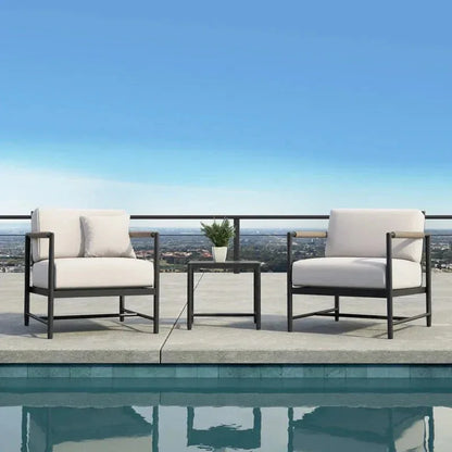 Pietra Aluminum Outdoor End Table -- view 2