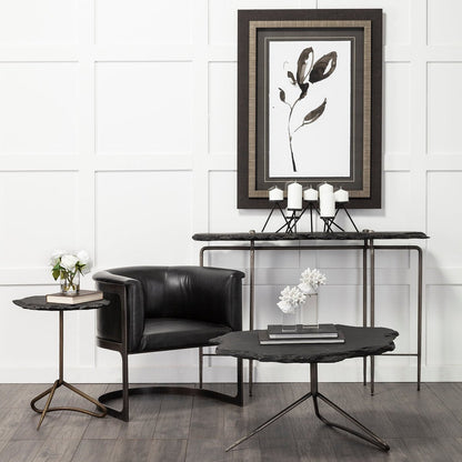 Mercana Pinera Black Slate Top Coffee Table