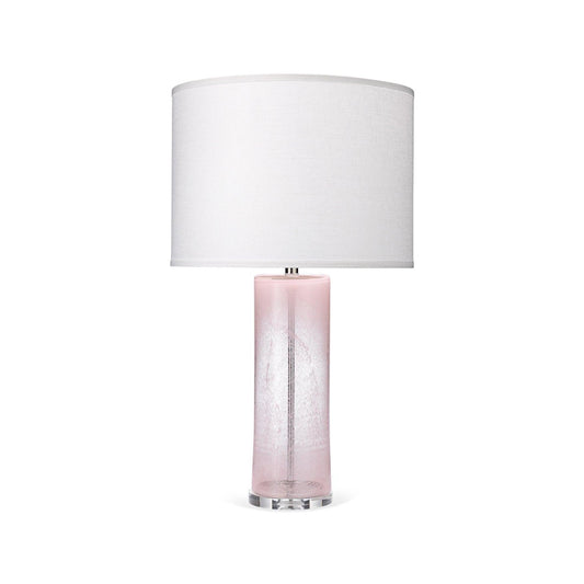 Pink Glass Dahlia Table Lamp Table Lamps Sideboards and Things By Jamie Young