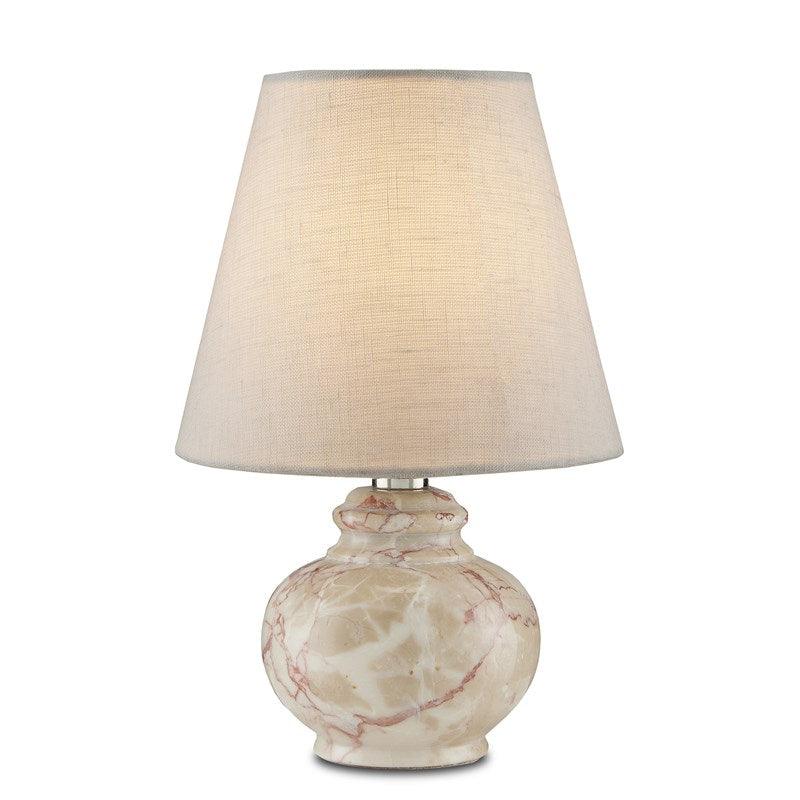 Pink Piccolo Tan Mini Table Lamp Table Lamps Sideboards and Things By Currey & Co