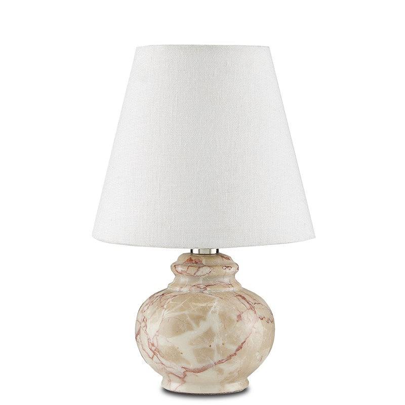 Pink Piccolo Tan Mini Table Lamp Table Lamps Sideboards and Things By Currey & Co