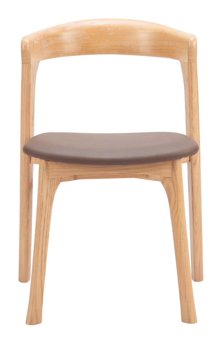 Zuo Modern Pioro Faux Leather Dining Chair 2PC