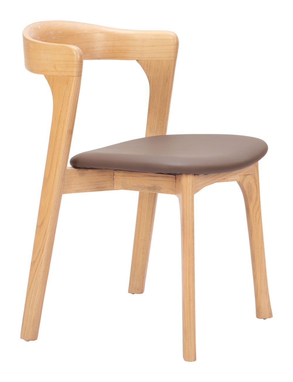 Zuo Modern Pioro Faux Leather Dining Chair 2PC
