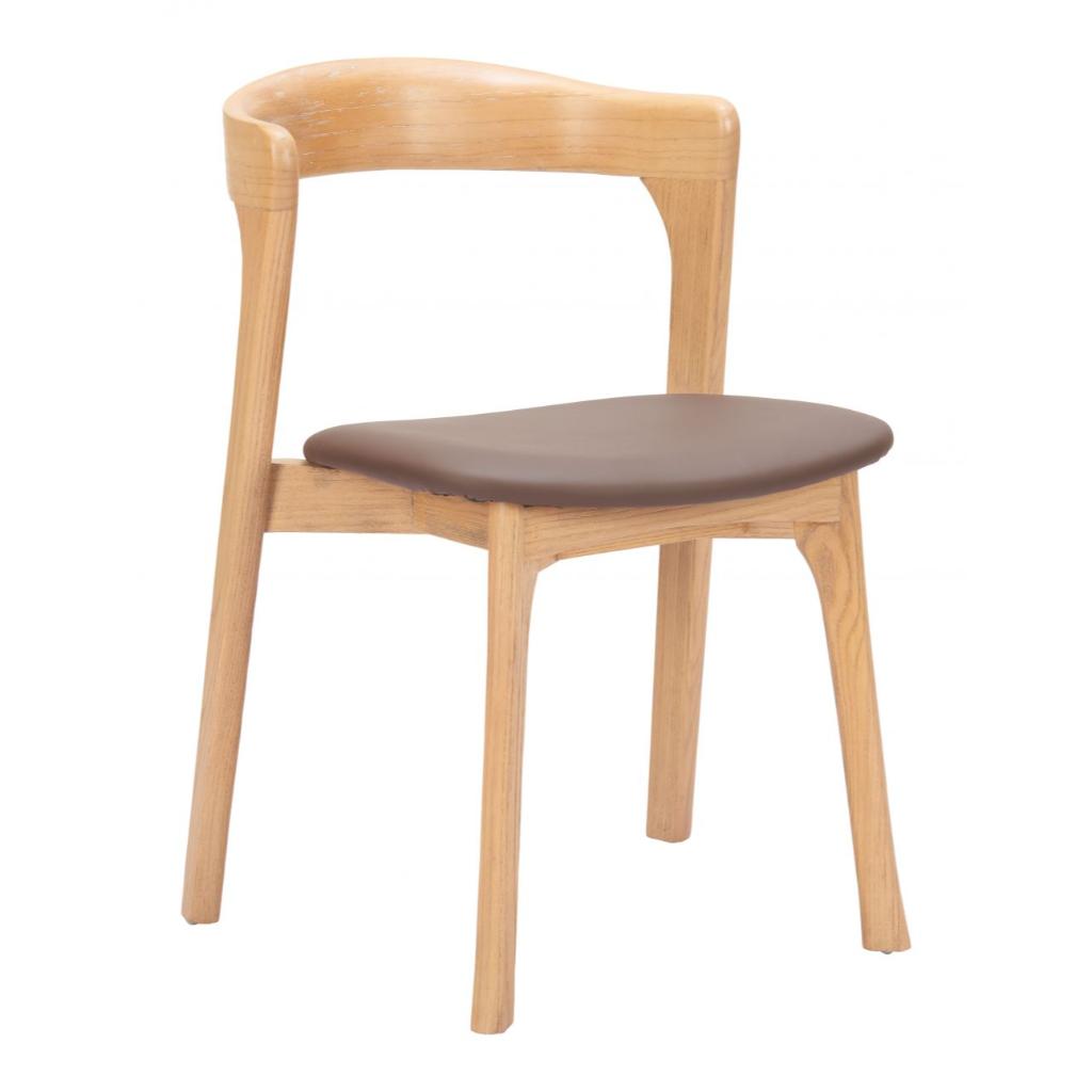 Zuo Modern Pioro Faux Leather Dining Chair 2PC