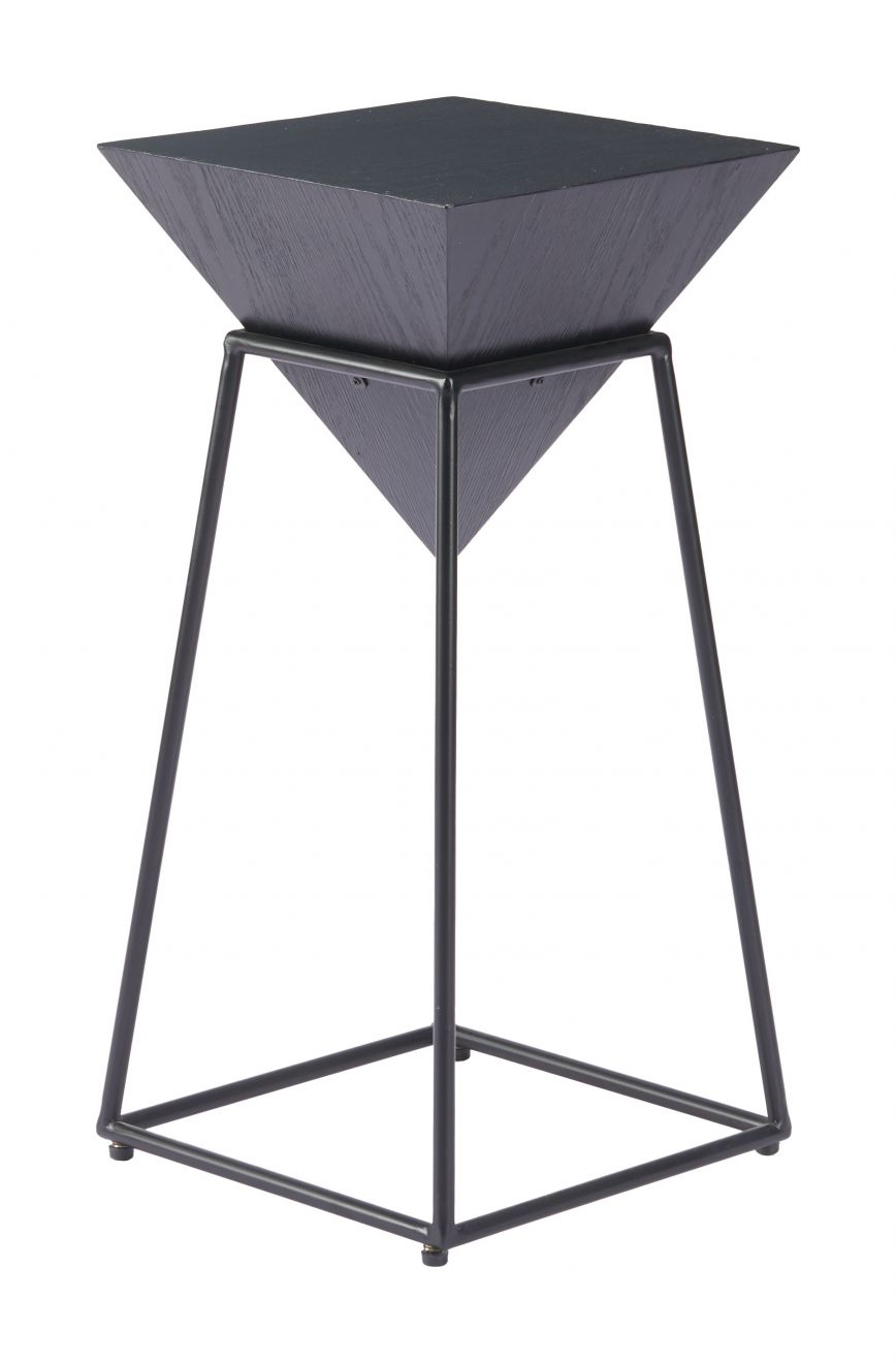 Zuo Modern Pira Steel Base Black Side Table