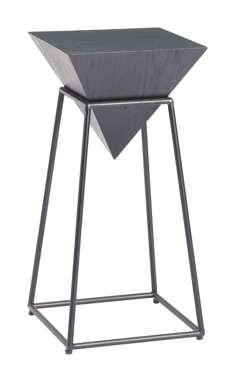 Zuo Modern Pira Steel Base Black Side Table