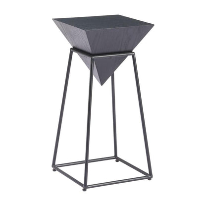 Zuo Modern Pira Steel Base Black Side Table