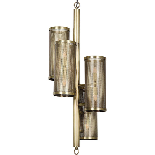 Pisa Metal Pendant With Brass Finish-Pendants-Noir-Sideboards and Things