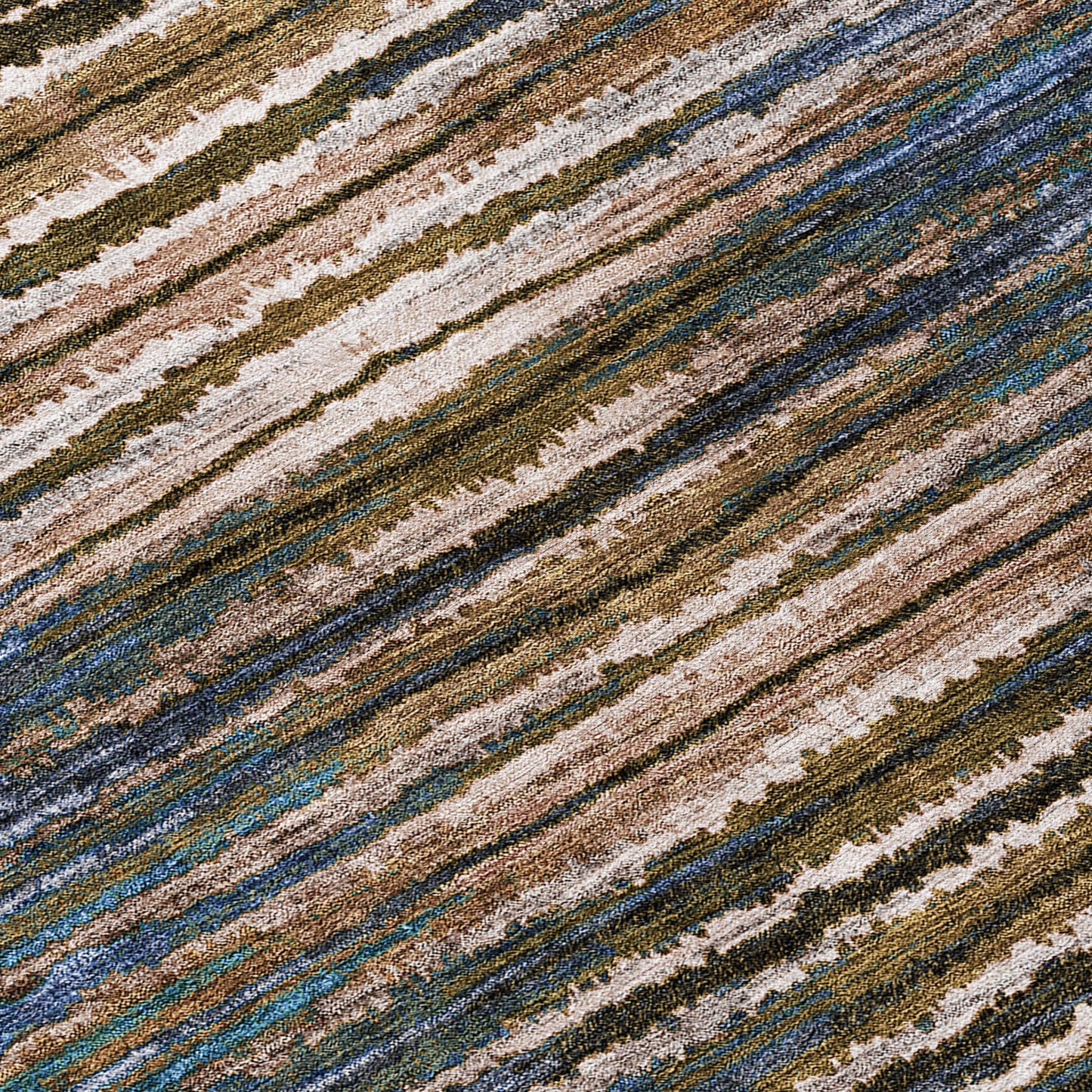 Addison Rugs Pixel Weave Blue Washable Indoor-Outdoor Rug