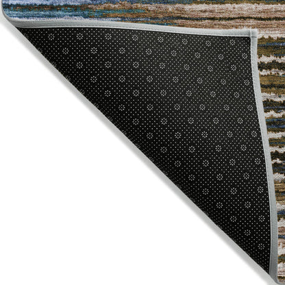Addison Rugs Pixel Weave Blue Washable Indoor-Outdoor Rug