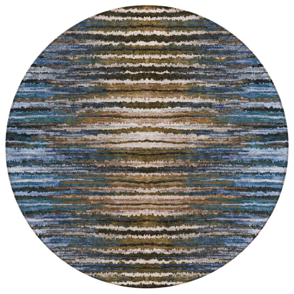 Addison Rugs Pixel Weave Blue Washable Indoor-Outdoor Rug