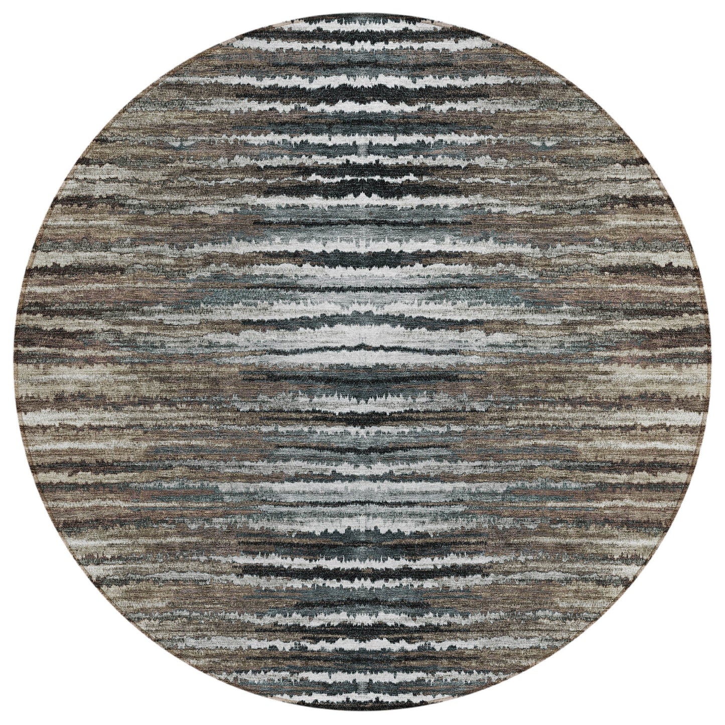 Addison Rugs Pixel Weave Brown Washable Indoor-Outdoor Rug