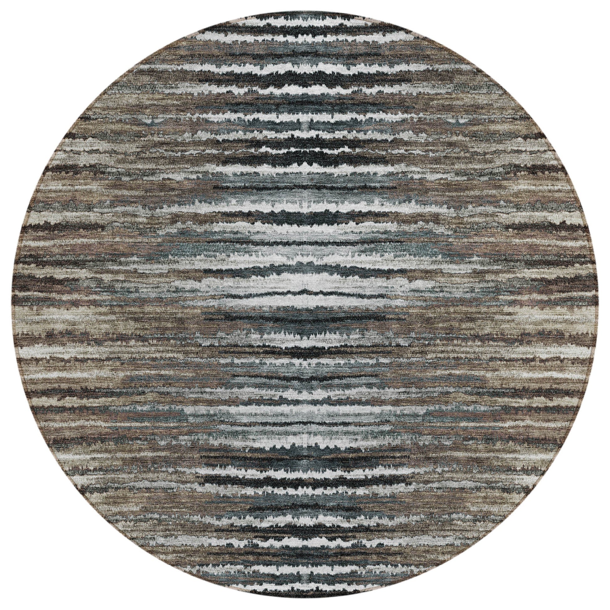 Addison Rugs Pixel Weave Brown Washable Indoor-Outdoor Rug