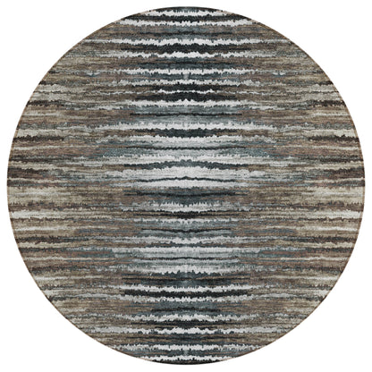 Addison Rugs Pixel Weave Brown Washable Indoor-Outdoor Rug
