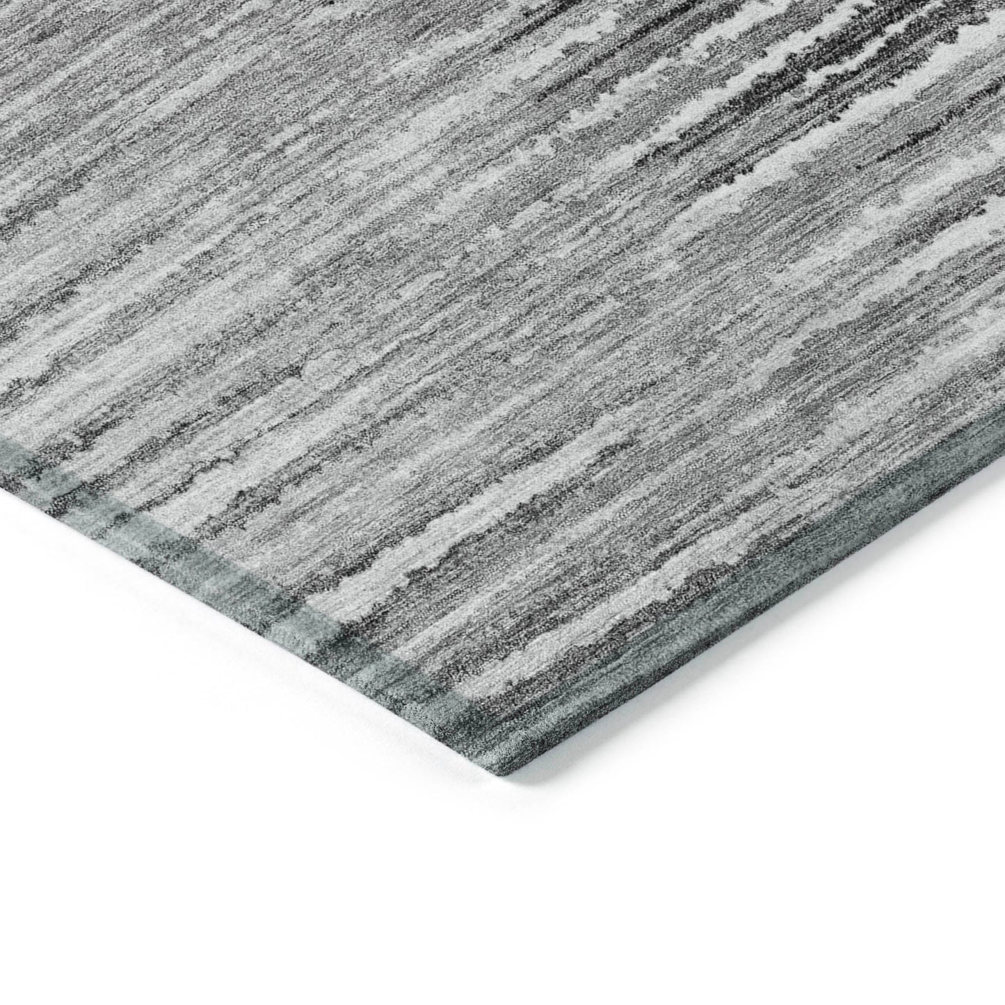 Addison Rugs Pixel Weave Grey Washable Indoor-Outdoor Rug