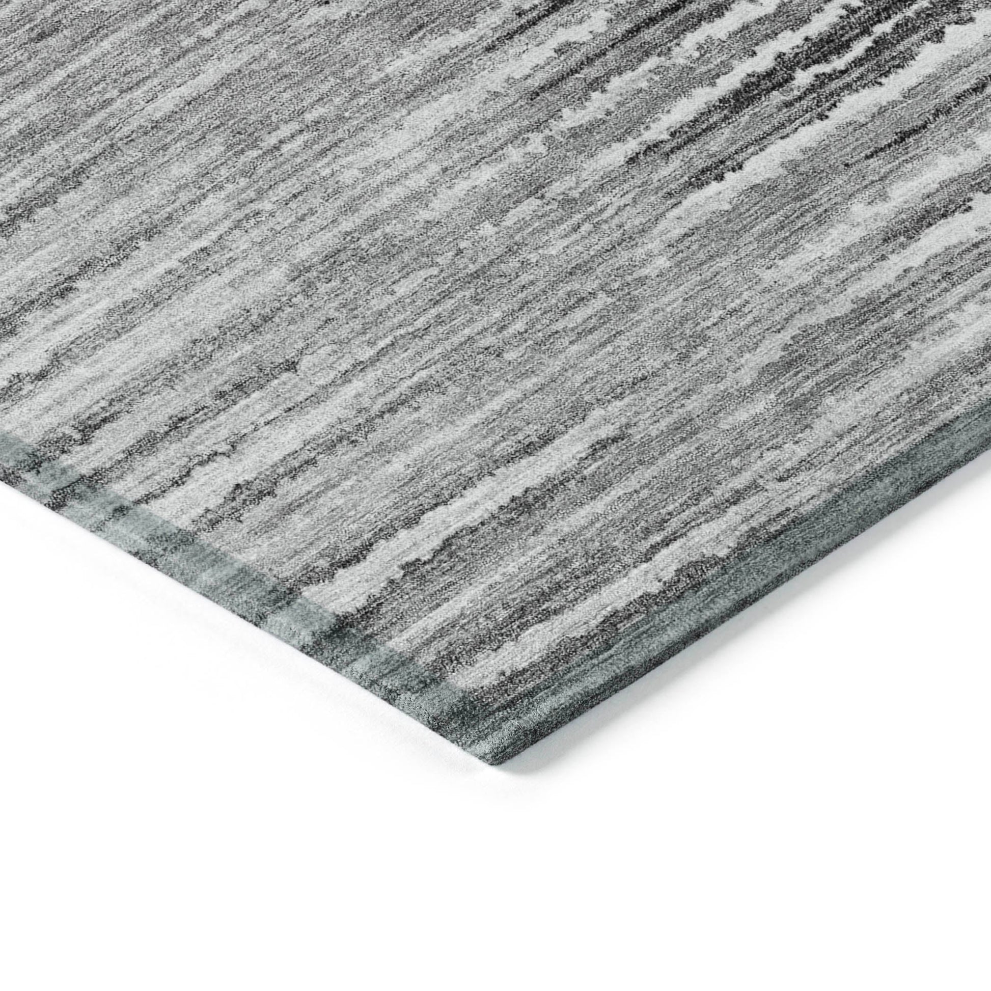 Addison Rugs Pixel Weave Grey Washable Indoor-Outdoor Rug