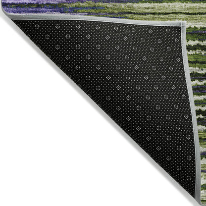Addison Rugs Pixel Weave Purple Washable Indoor-Outdoor Rug