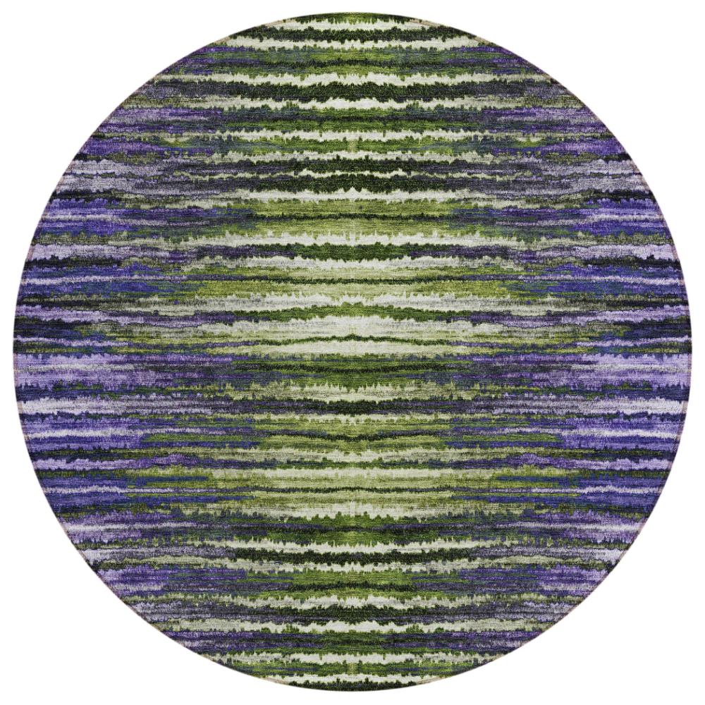 Addison Rugs Pixel Weave Purple Washable Indoor-Outdoor Rug