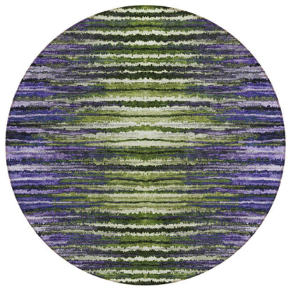 Addison Rugs Pixel Weave Purple Washable Indoor-Outdoor Rug