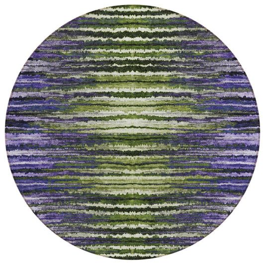 Addison Rugs Pixel Weave Purple Washable Indoor-Outdoor Rug