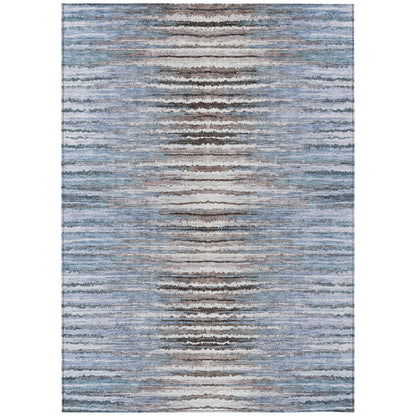 Addison Rugs Pixel Weave Sky Washable Indoor-Outdoor Rug